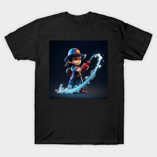Witch fire fighter T-Shirt by NumberOneEverything